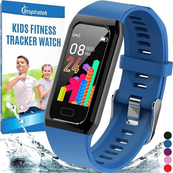 Kids Fitness Tracker for Girls and Boys Age 5-16 (4 Color)- Waterproof Fitness